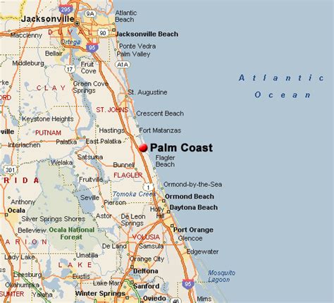 History of MAP Palm Coast Fl On Map